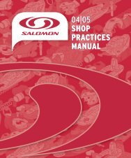 2012-2013 Shop Practice Manual - Salomon Certification