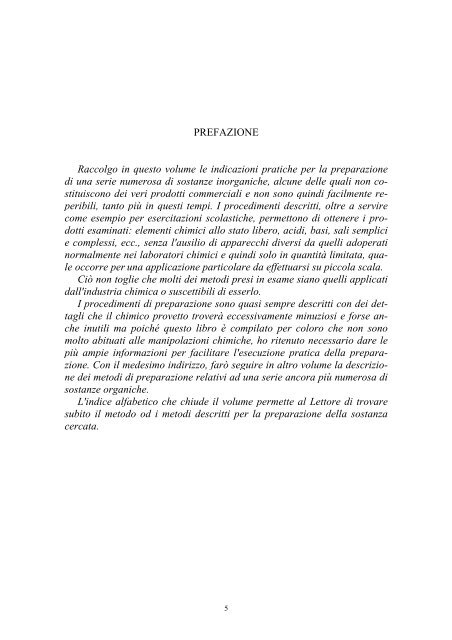 G. Salomone - La preparazione dei prodotti chimici inorganici