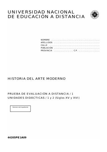Historia del Arte Moderno - UNED