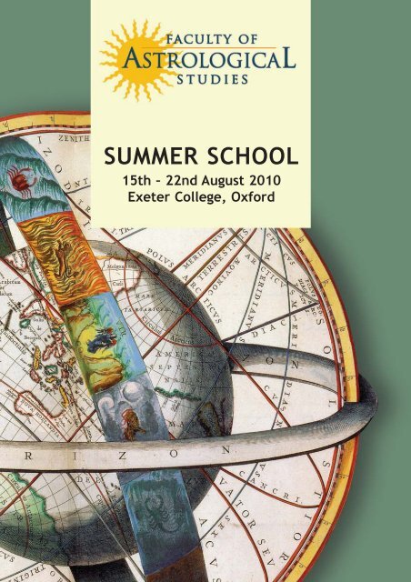 Ss Brochure 10 Qxp The Faculty Of Astrological Studies