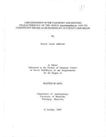 Dissertation submitted in partial fulfilment