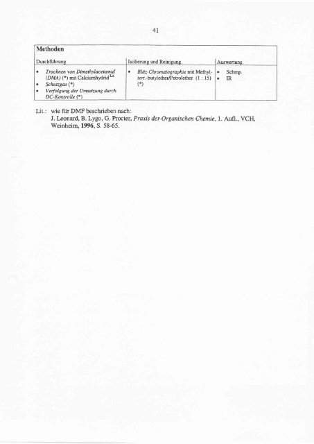 6 Synthesen mit metallorganischen Reagenzien und Yliden