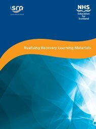 Realising Recovery Learning Materials - NHS Education for Scotland