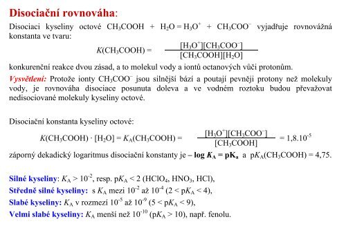 2. PROTOLYTICKÉ REAKCE