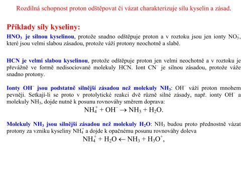 2. PROTOLYTICKÉ REAKCE