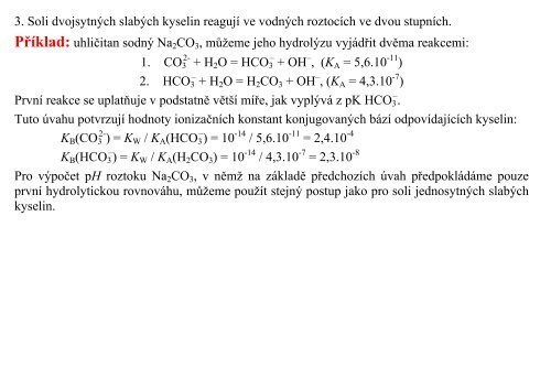 2. PROTOLYTICKÉ REAKCE