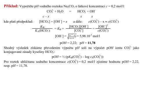 2. PROTOLYTICKÉ REAKCE