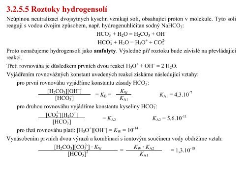 2. PROTOLYTICKÉ REAKCE