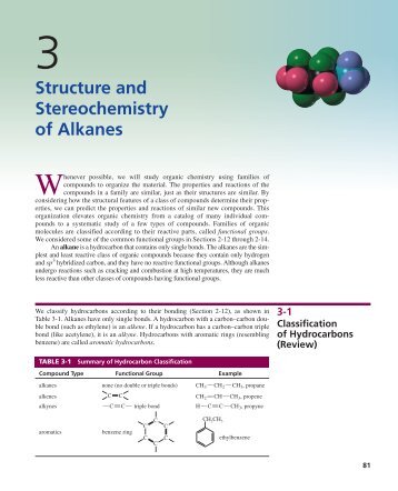 Ch. 3: Structure and Stereochemistry of Alkanes. - Educators