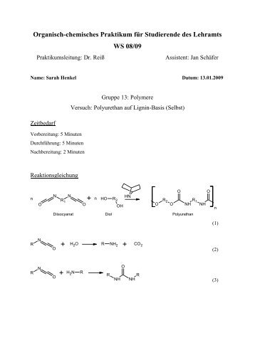 Organisch-Chemisches Praktikum für Studierende des ... - ChidS