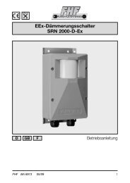 EEx-Dämmerungsschalter SRN 2000-D-Ex - bei FHF, Funke Huster ...