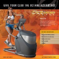 Pro370 Information Sheet - Octane Fitness