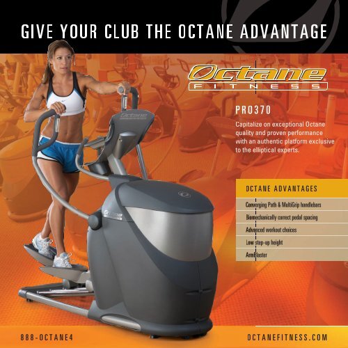 Pro370 Information Sheet Octane Fitness