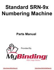 Standard SRN-9x Numbering Machine - Amazon Web Services