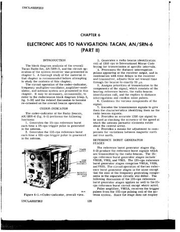 ELECTRONIC AIDS TO NAVIGATION: TACAN, AN /SRN-6 (PART ||)