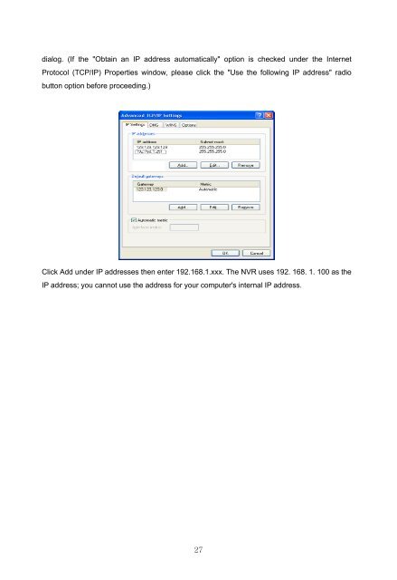 Samsung iPOLiS SRN-3250 User Manual - Use-IP