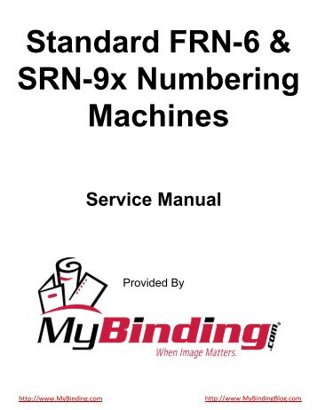 Standard FRN-6 & SRN-9x Numbering Machines - Amazon Web ...