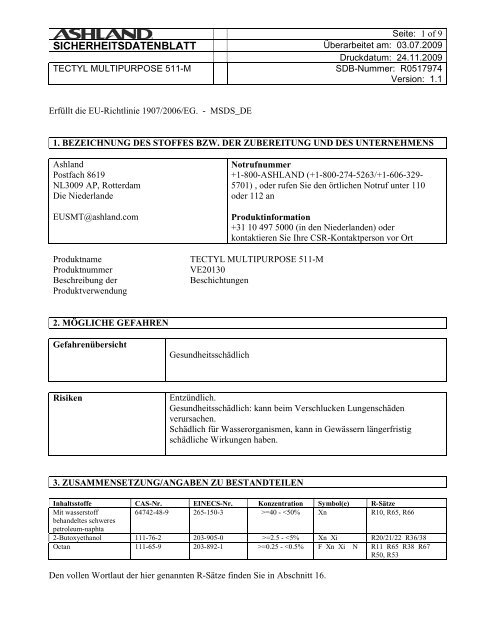 TECTYL Multipurpose 511-M msds.pdf