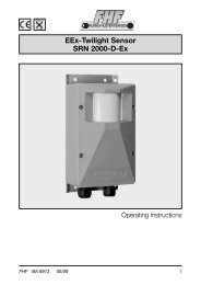 EEx-Twilight Sensor SRN 2000-D-Ex - bei FHF, Funke Huster ...