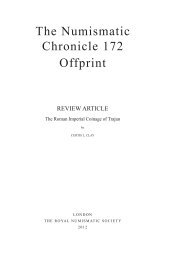 The Numismatic Chronicle 172 Offprint - Royal Numismatic Society