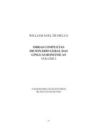 Dicionários geral Vol. I_1.pmd - William Agel de Mello