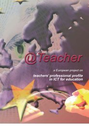 teachers' professional profile in ICT for education