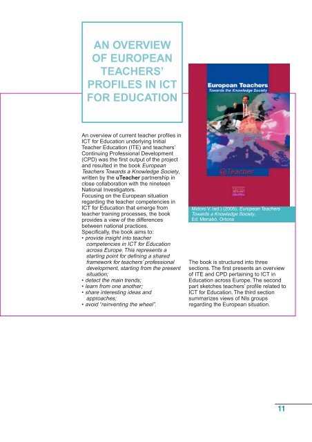 teachers' professional profile in ICT for education