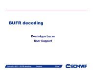 Training Course - ComIntro - BUFR decoding