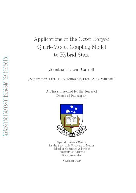 Applications of the Octet Baryon Quark-Meson Coupling Model to ...