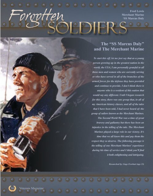 The “SS Marcus Daly” and The Merchant Marine - Veterans Magazine