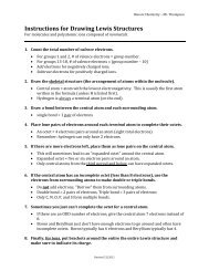 Lewis Structure Instructions / Exceptions to the Octet Rule