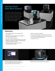 PolyScience Stainless Steel Open Baths Datasheet PDF - Instrumart