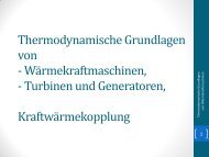 Thermodynamische Grundlagen von Wärmekraftmaschinen ...