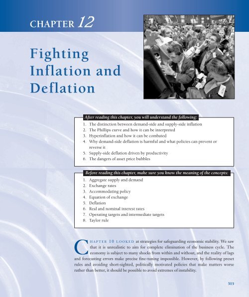 CHAPTER 12 Fighting Inflation and Deflation - BVT Publishing