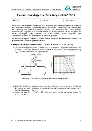 Klausur „Grundlagen der Schaltungstechnik“ SS 11