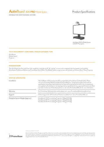 ActivBoard Systems-Boards SS 11_11V2.0_US.indd - Promethean