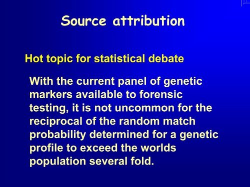 Intro to Forensic Statistics - Promega