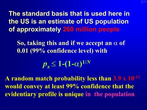 Intro to Forensic Statistics - Promega