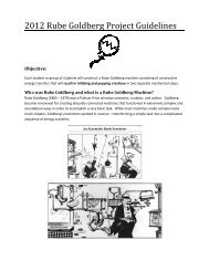 2012 Rube Goldberg Proje Rube Goldberg Project Guidelines oject ...