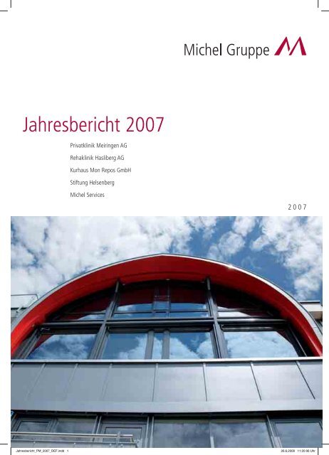 Jahresbericht 2007 - Privatklinik Meiringen