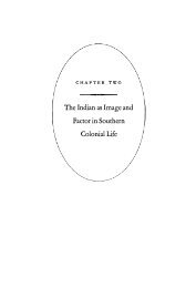 The Indian as Image and Factor in Southern Colonial Life