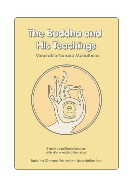 The Buddha and His Teachings - BuddhaNet