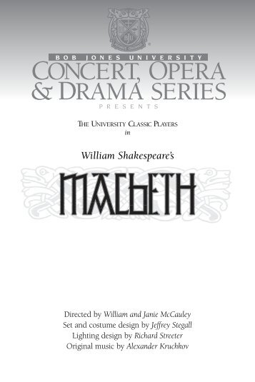 William Shakespeare's - Bob Jones University