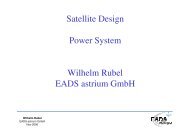 Satellite Design Power System Wilhelm Rubel EADS astrium GmbH