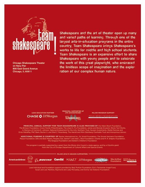 Julius Caesar • 2013 - Chicago Shakespeare Theater