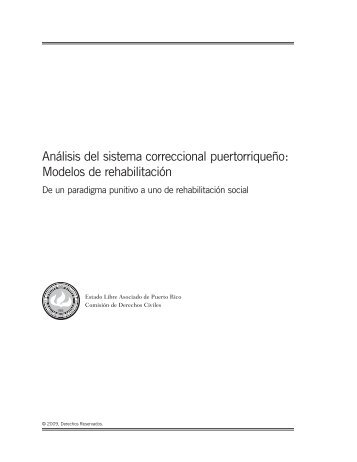 Análisis del sistema correccional puertorriqueño - Gobierno de ...