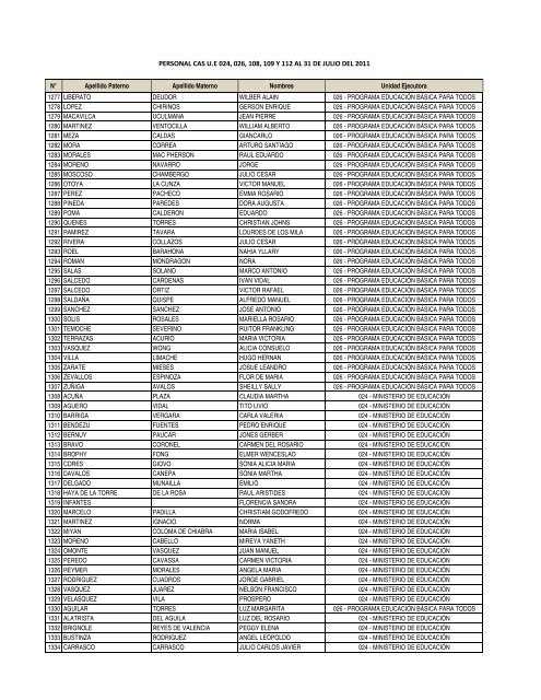 información - Ministerio de Educación