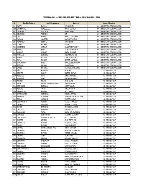 información - Ministerio de Educación