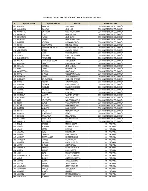 información - Ministerio de Educación