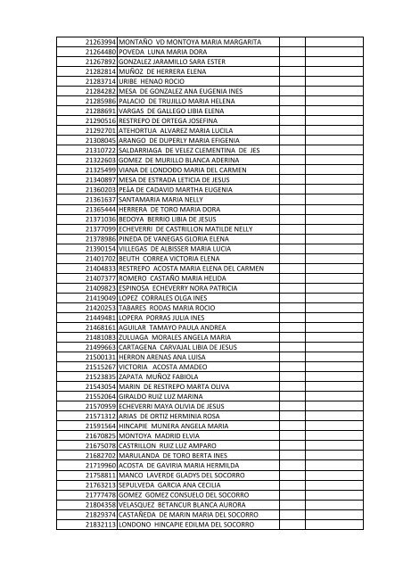 documento nombre cliente tipo identificacion ... - Proyectar Valores